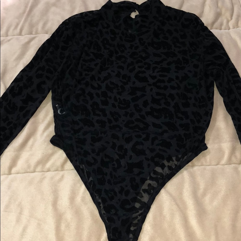 Cheetah print body suit